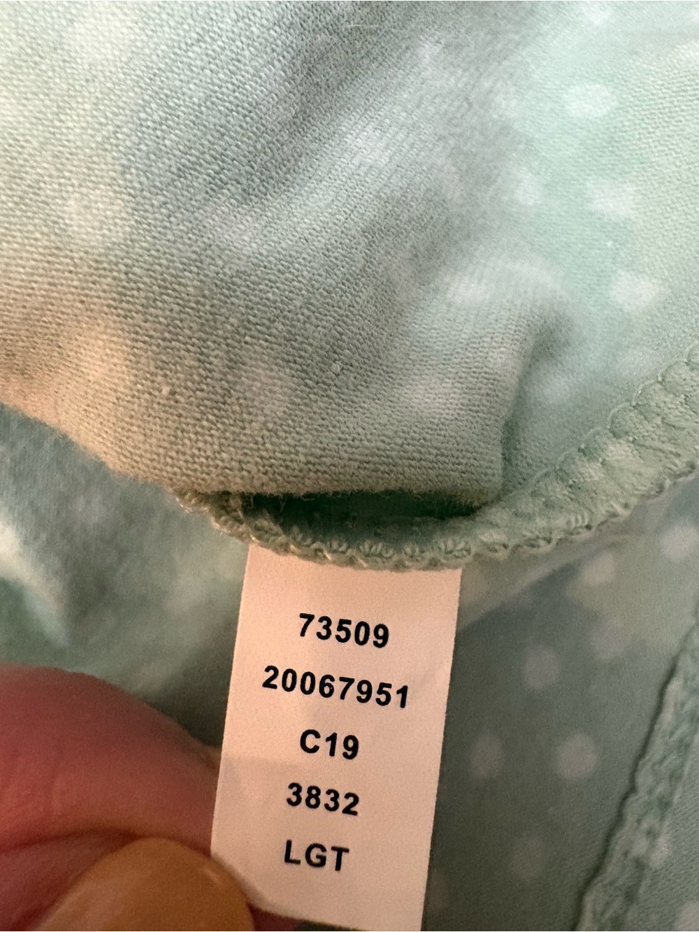 Duluth Trading Co Sage Green Polka Dot Scoop Neck Tank Top L - Picture 7 of 7